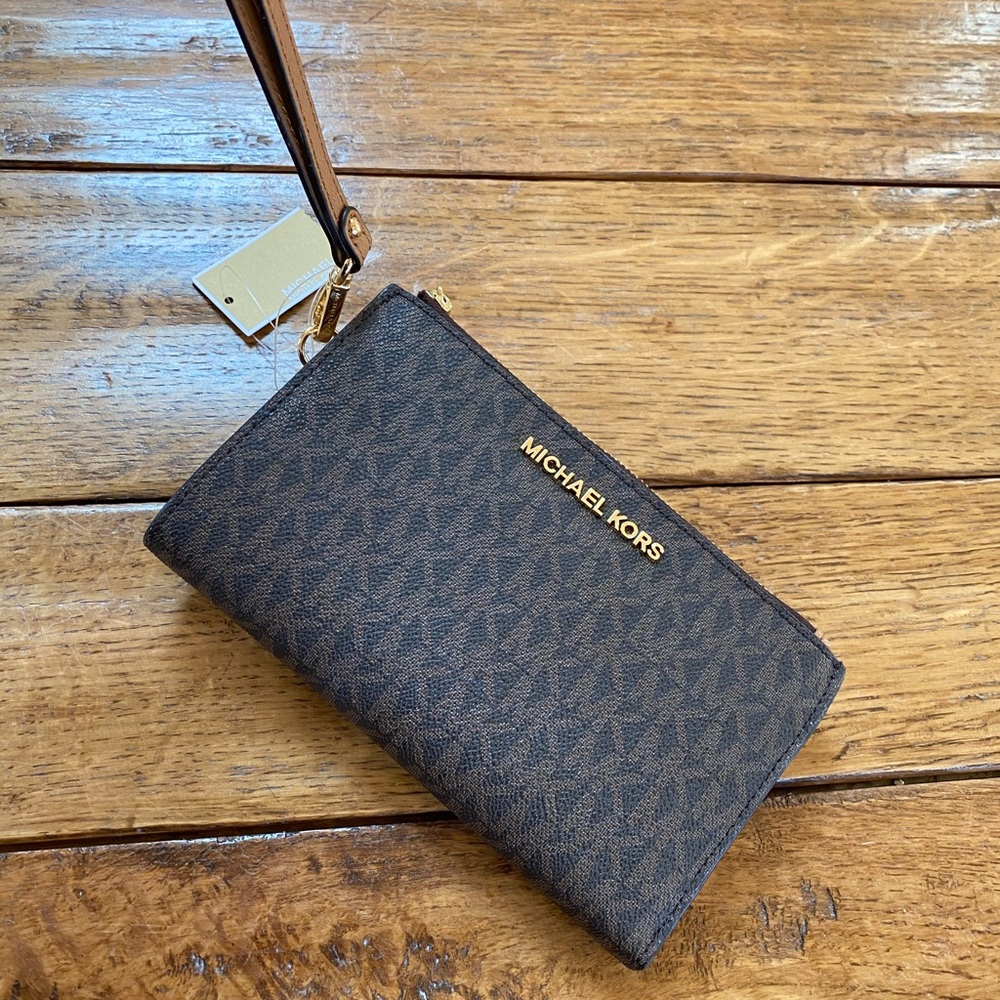 NwT Michael Kors signature double zip wallet - Picture 6 of 8